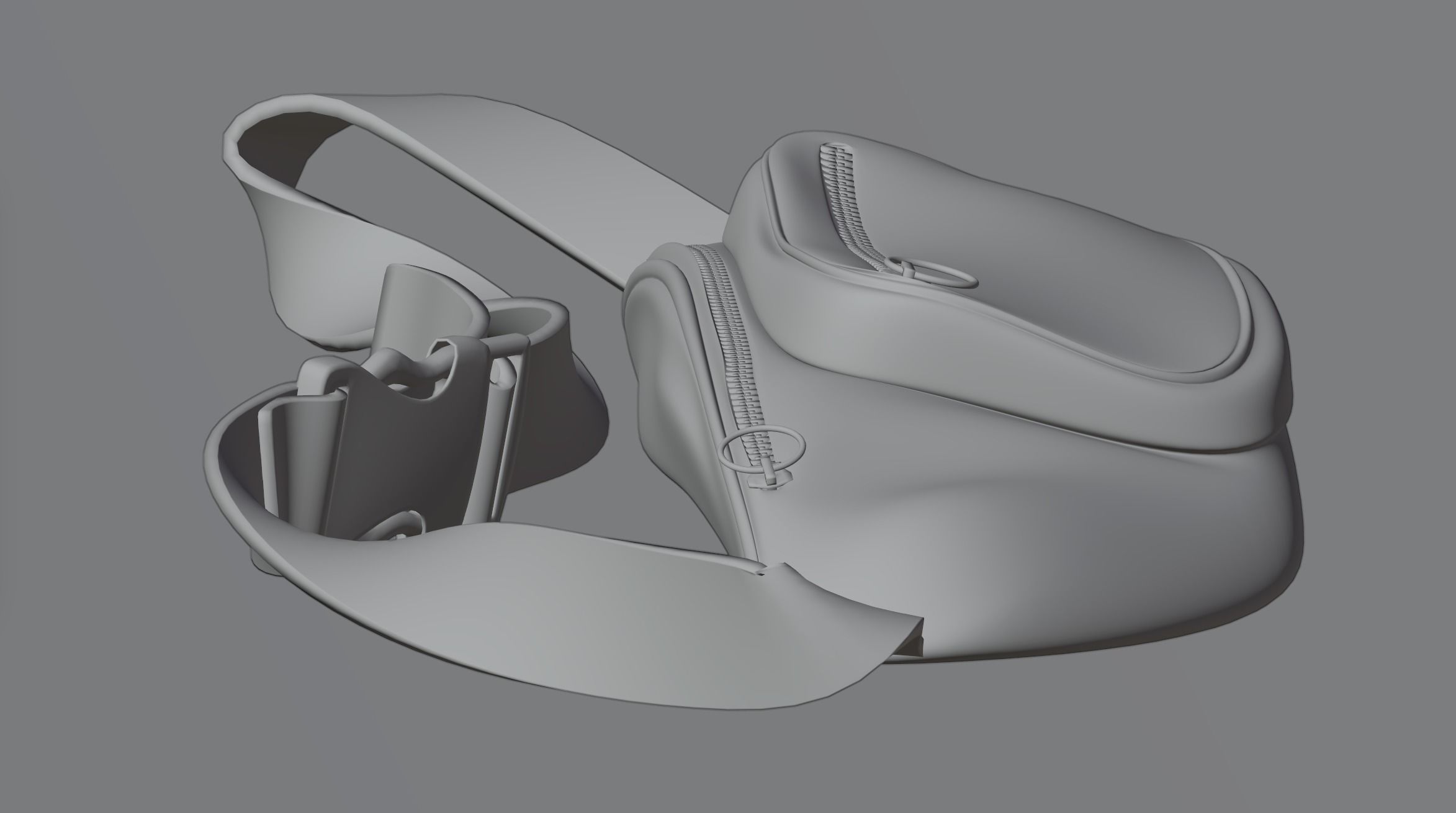 Waist bag 3D model | CGTrader