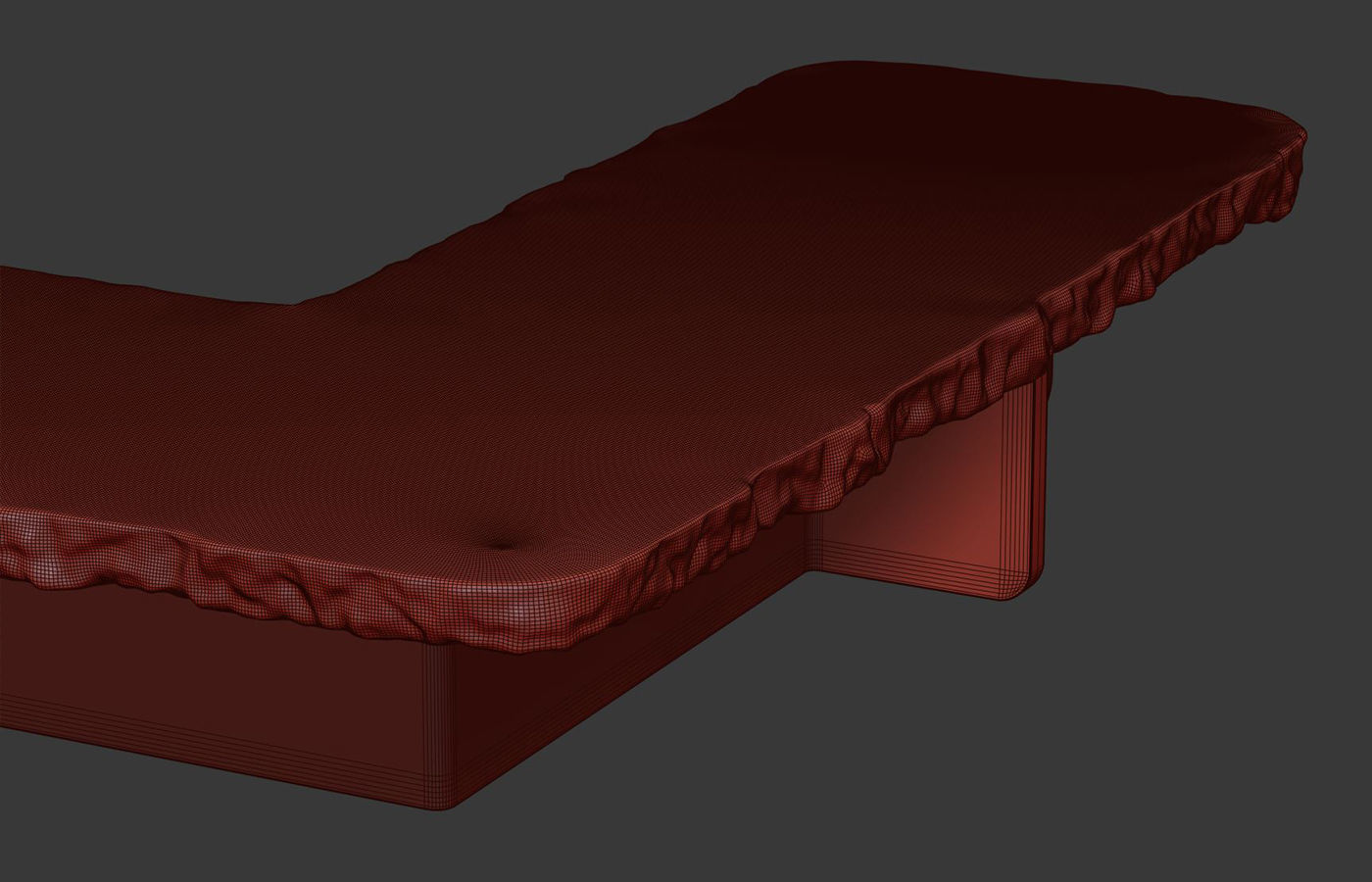 Richard concrete large corner table by Bpoint  3D model_5