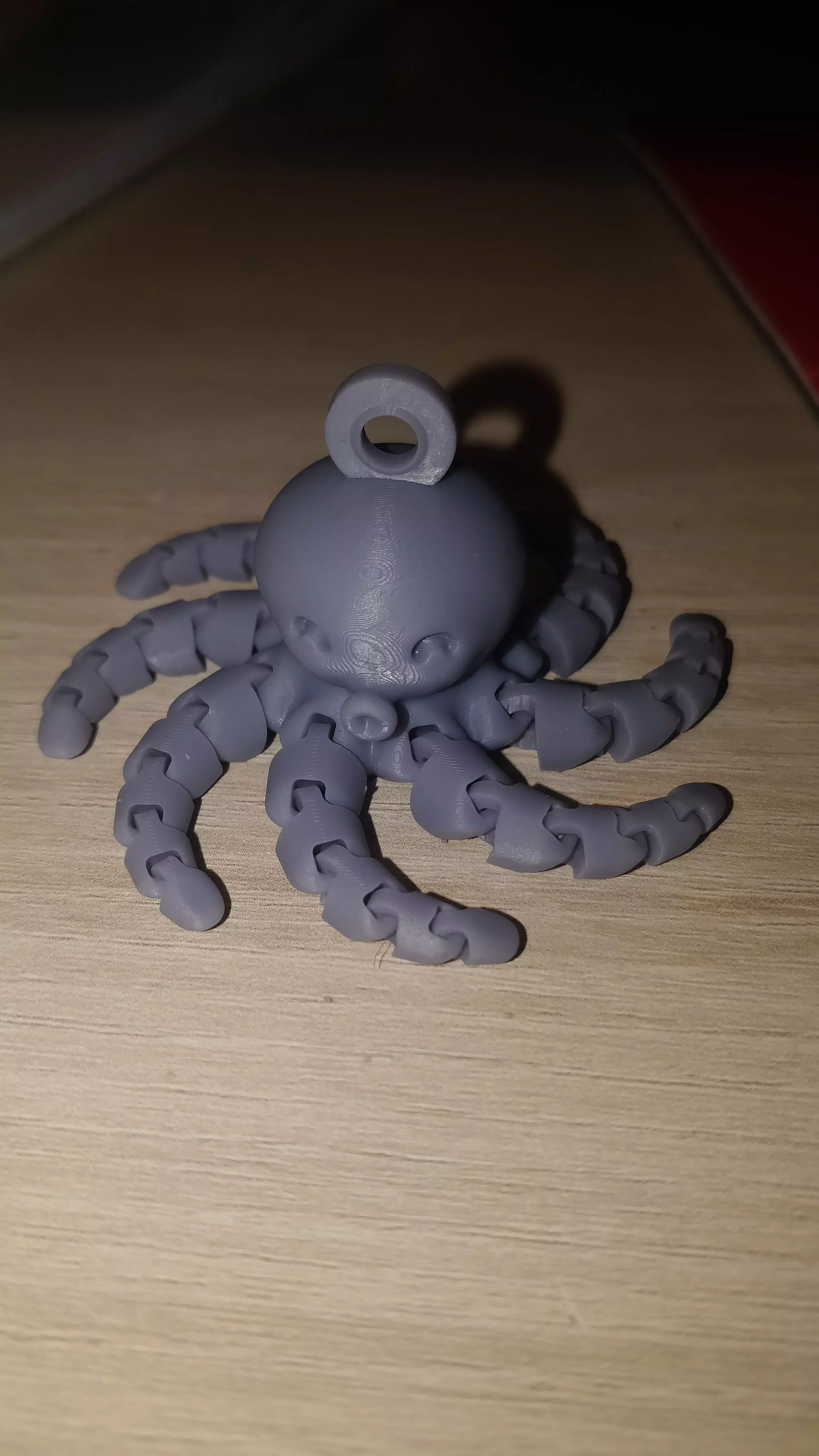Cute octopus keyring 3D print model