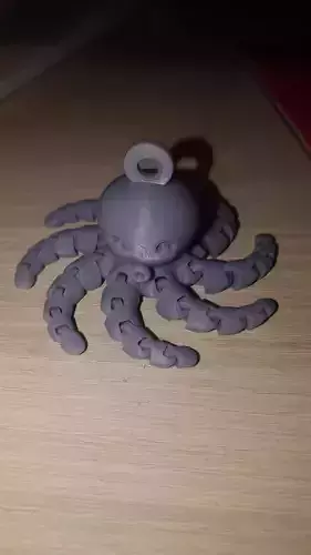 Cute octopus keyring