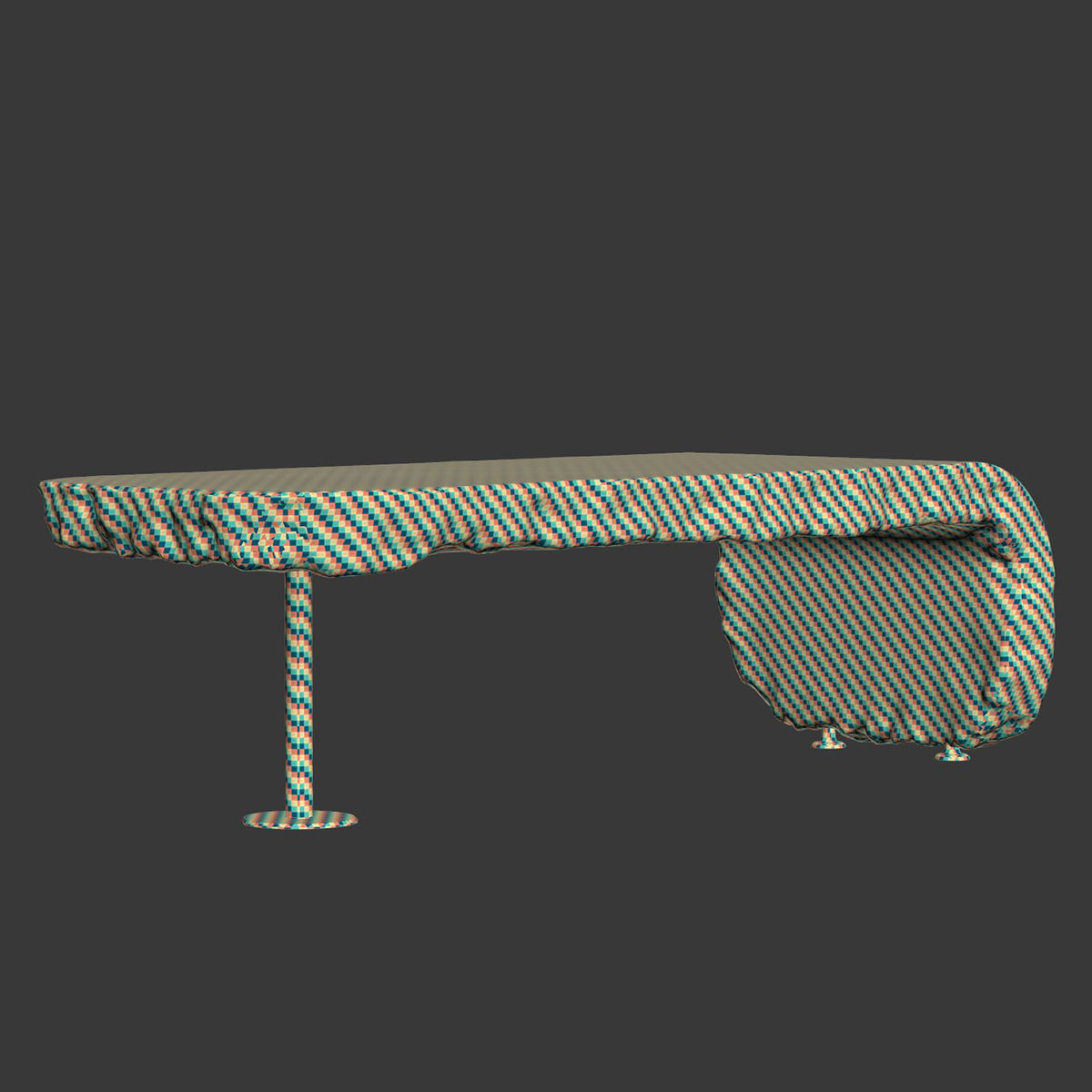Richard concrete bar counter by Bpoint  3D model_4