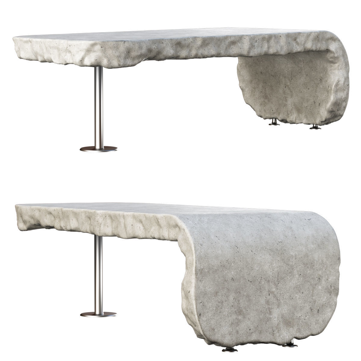 Richard concrete bar counter by Bpoint  3D model_1