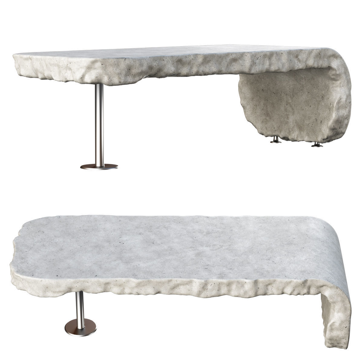 Richard concrete bar counter by Bpoint  3D model_2