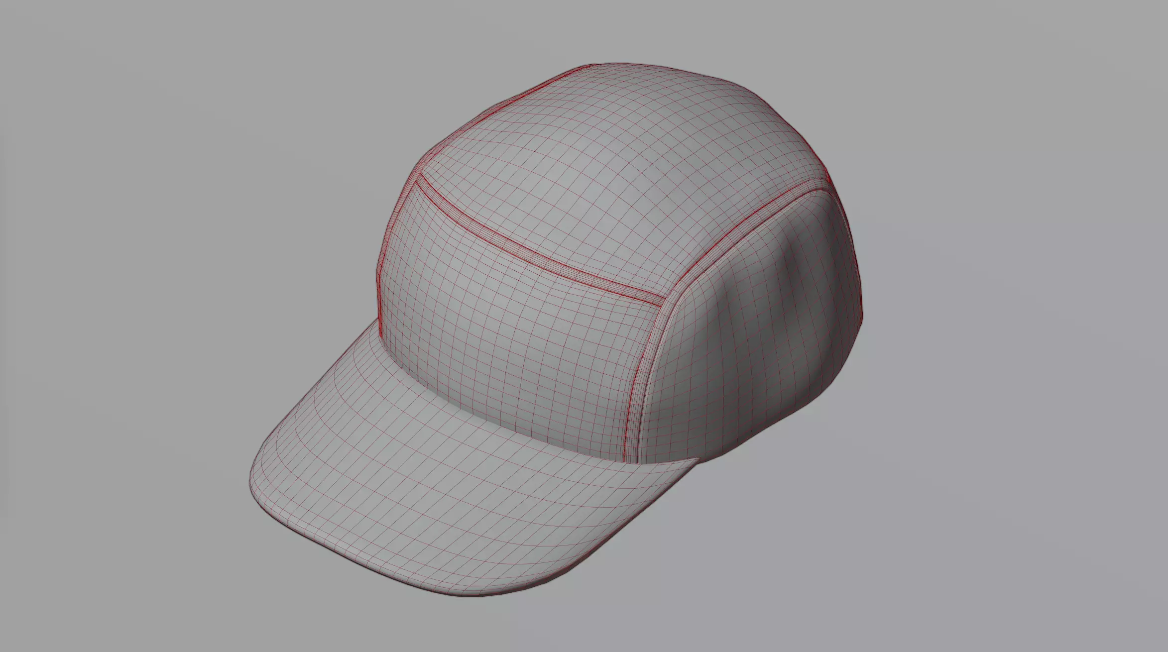 Cap 4 baseball 3D model_0