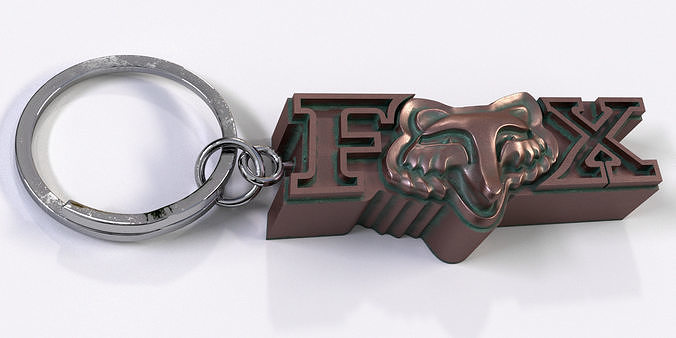 keychain fox Free 3D print model