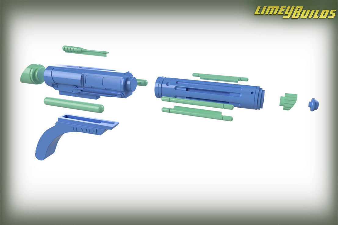 Alien Disruptor 3D print model_9