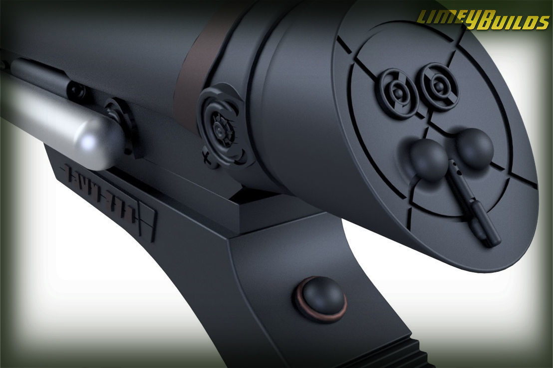 Alien Disruptor 3D print model_3