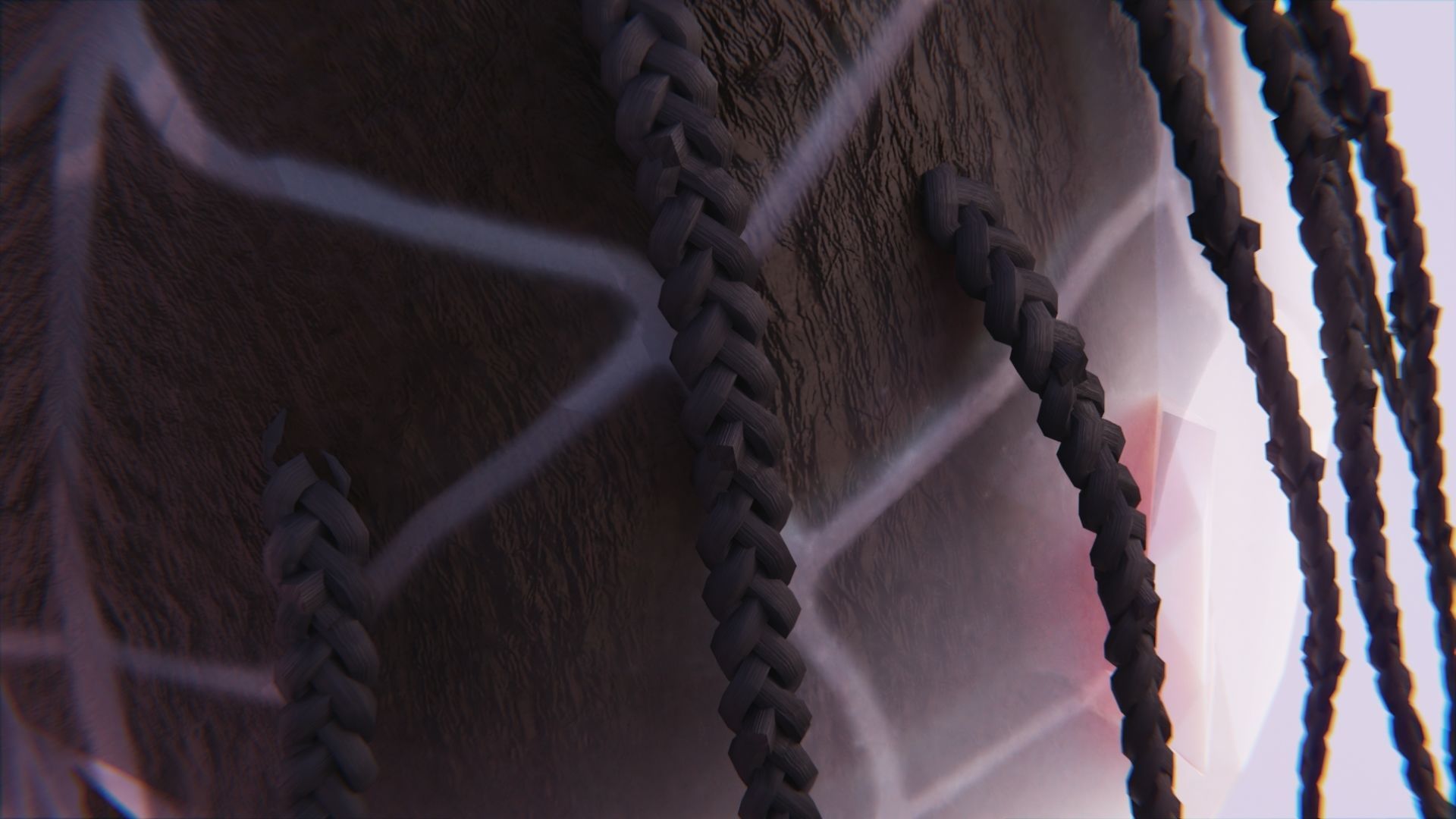 Travis Scott Braids Low-poly 3D model_5