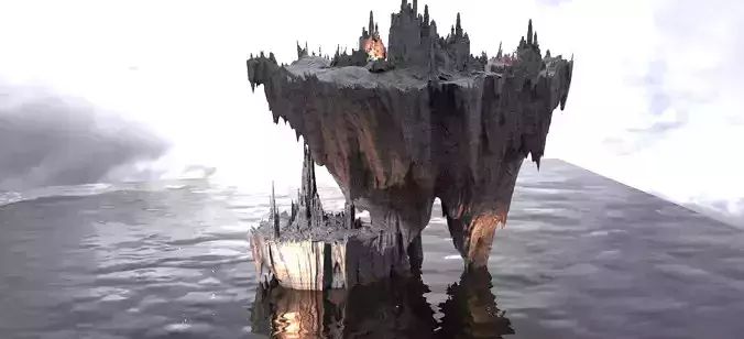 Floating Mountain forts 3 islands