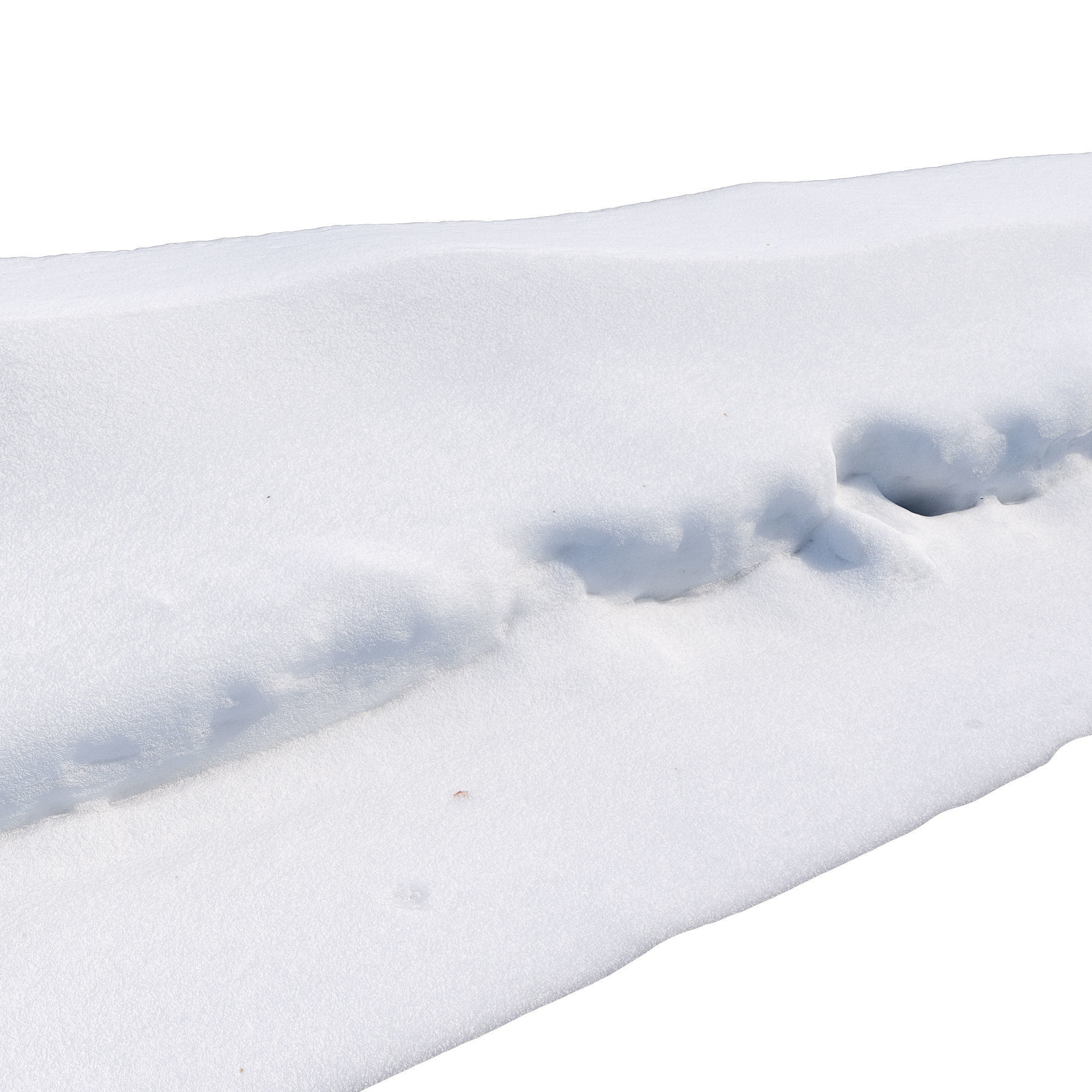 Ultra realistic Snow Cliff 1  3D model_5
