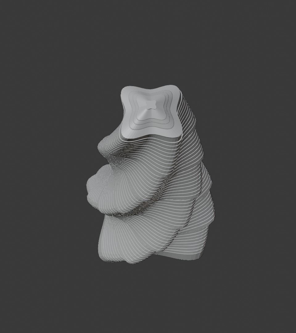 Skyscraper twisted 3D model_7