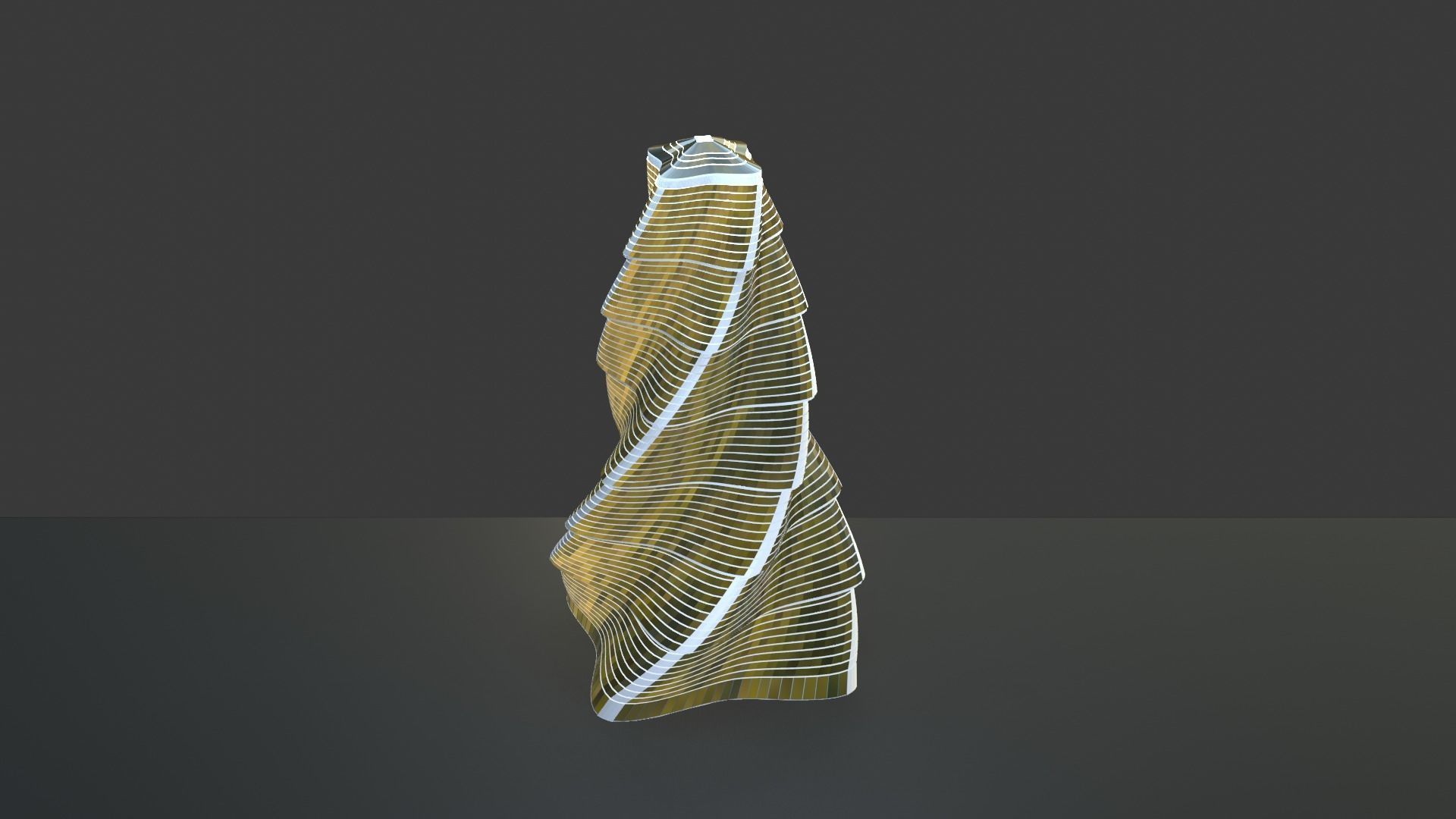Skyscraper twisted 3D model_5