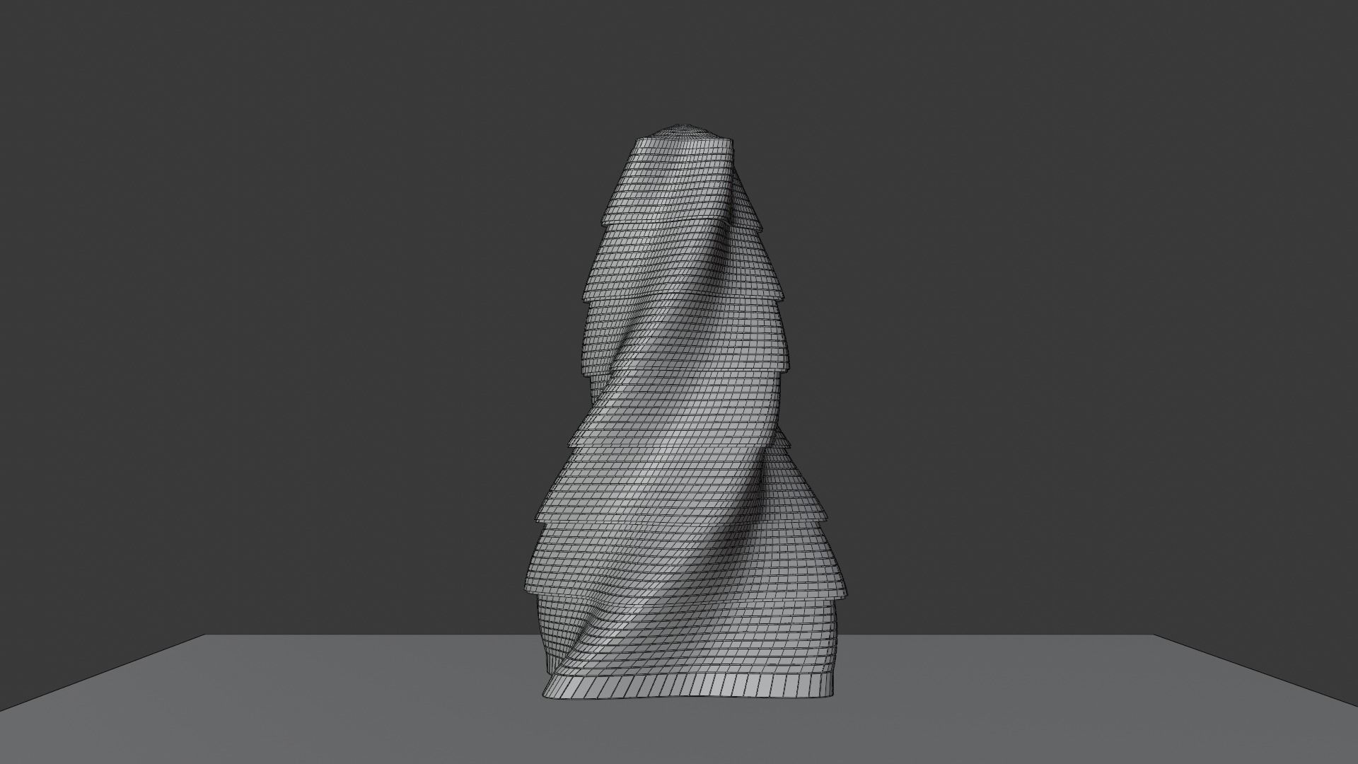 Skyscraper twisted 3D model_21