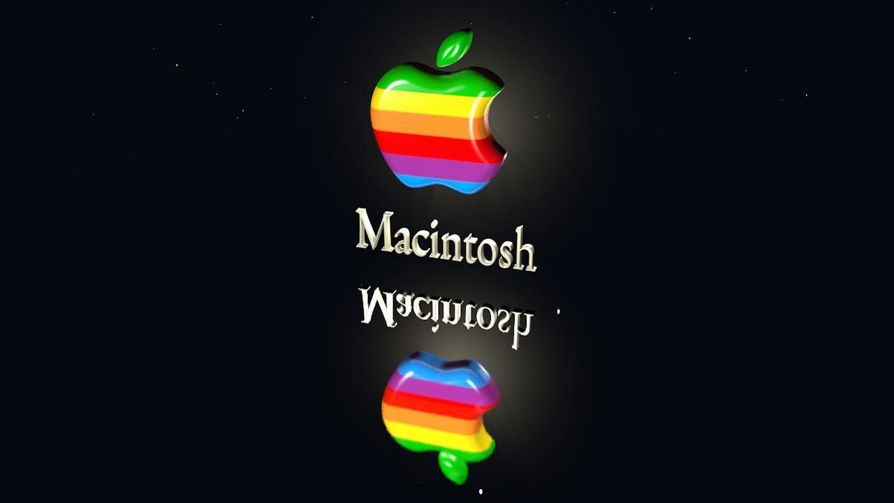 Macintosh Rainbow logo 1977 Free 3D model_2