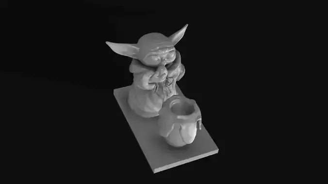 Stand for pen baby yoda