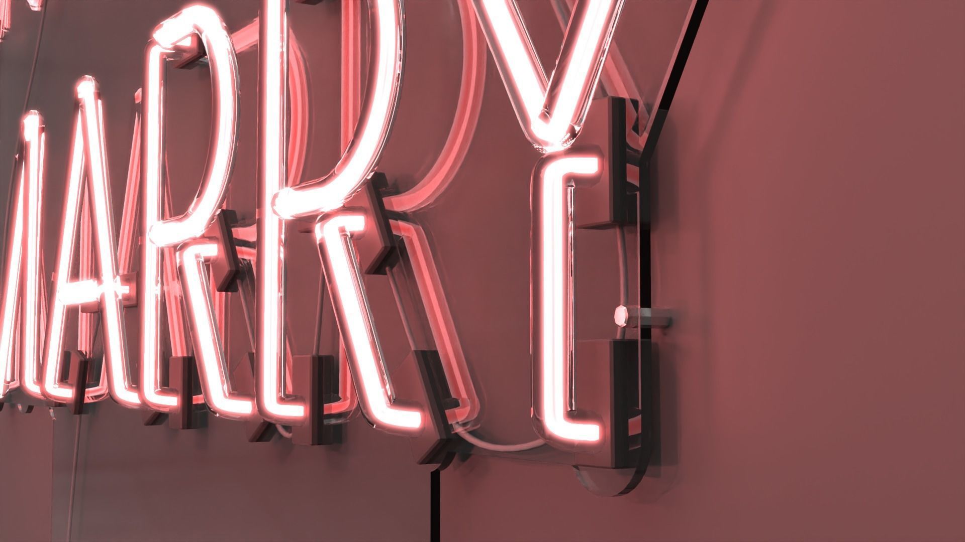 Will You Marry Me - Neon Sign 3D model_4