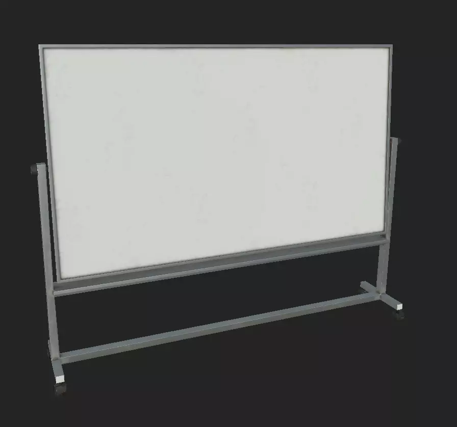 Whiteboard Low-poly 3D model_0