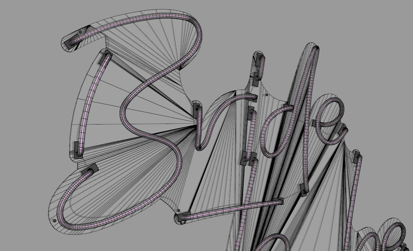 Bride To Be - Neon Sign 3D model_8