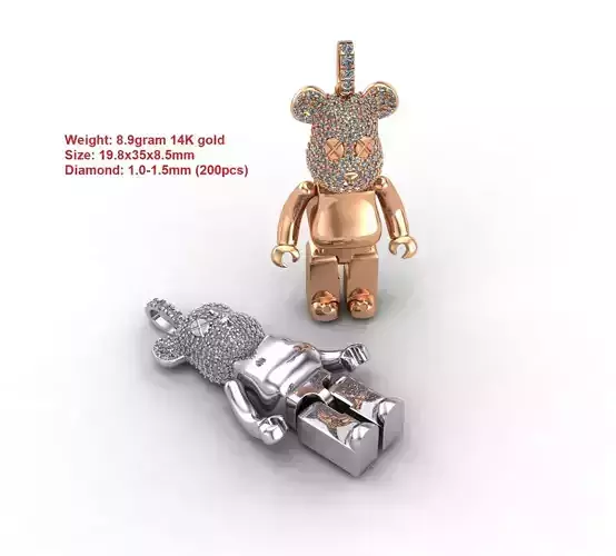BearBrick Pendant 01