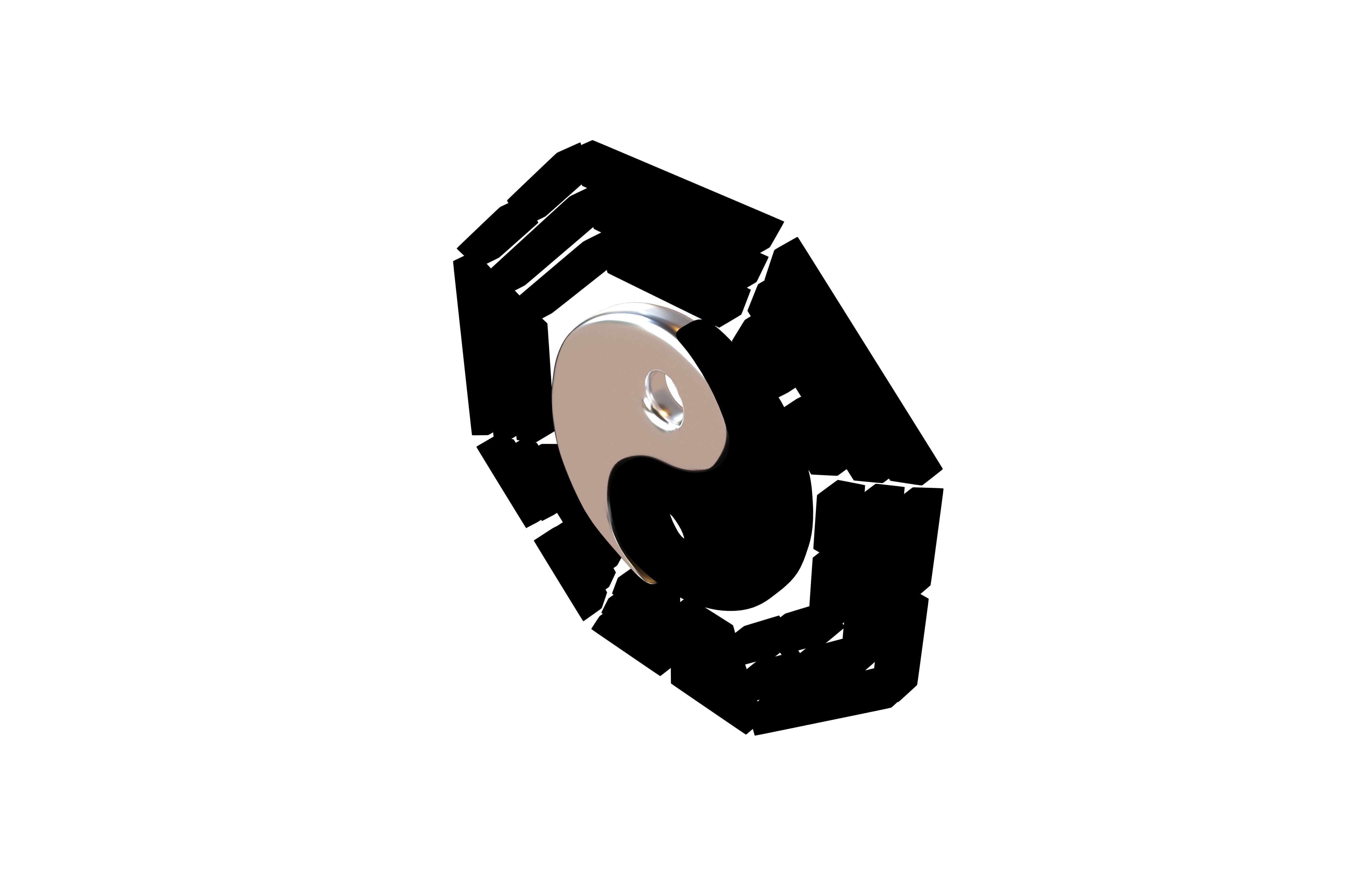 Taiji Bagua v1 002 Low-poly 3D model_2