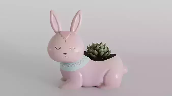 Adorable Bunny Succulent Planter