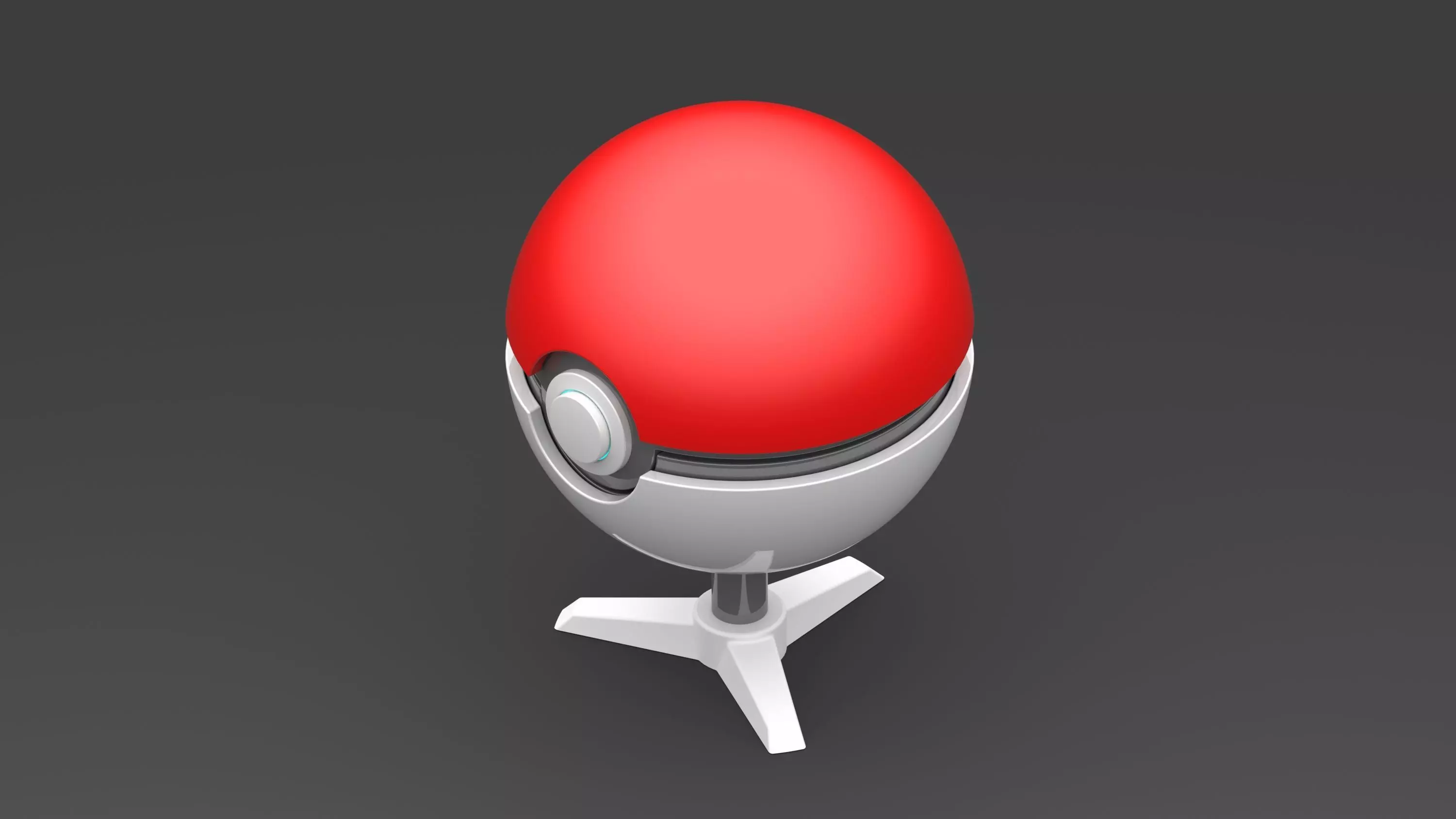 POKEBALL and STAND 3D print model_0