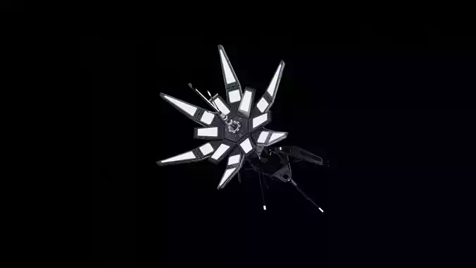 Deep Space Communications Spire Game Asset