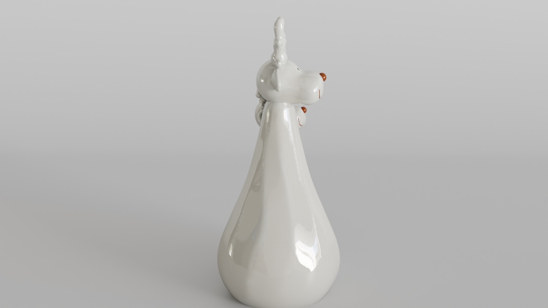 Charming Minimalist Reindeer Couple Sculpture 3D print model_2