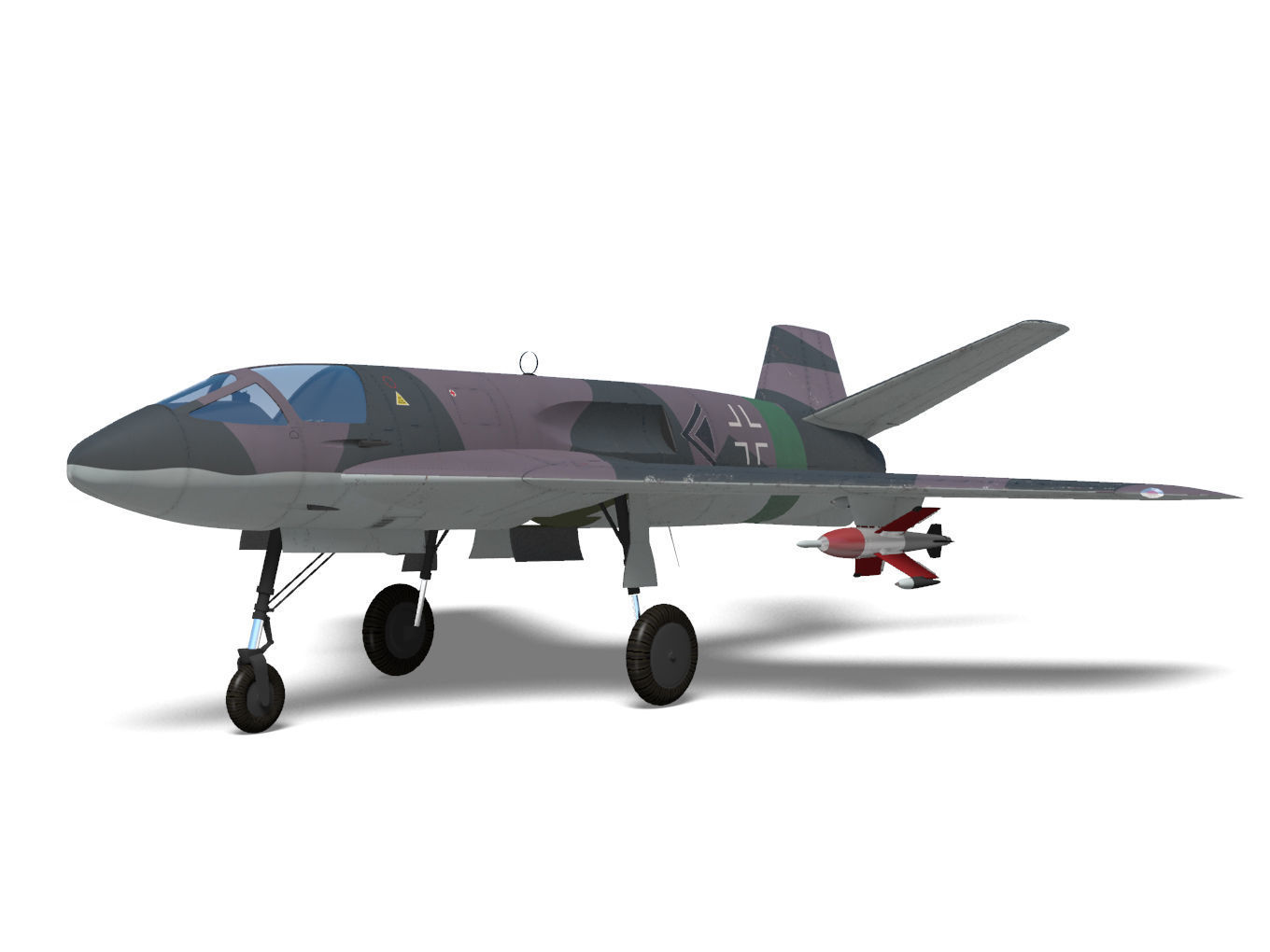 Messerschmitt P1112 3D model_1