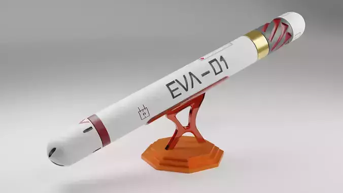 EVANGELION Entryplug with Unit-01 decals 3D print model