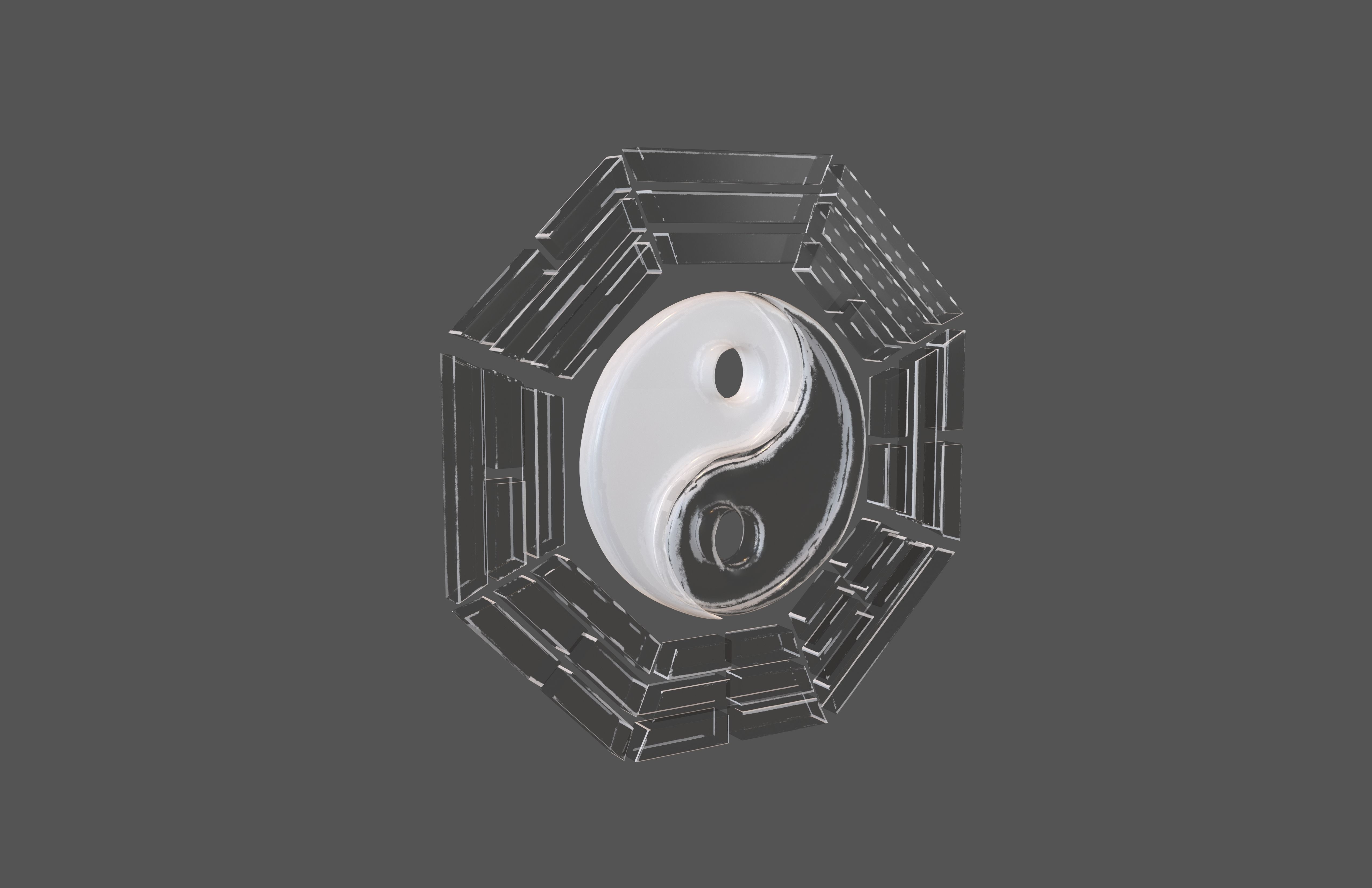 Taiji Bagua v1 003 Low-poly 3D model_4