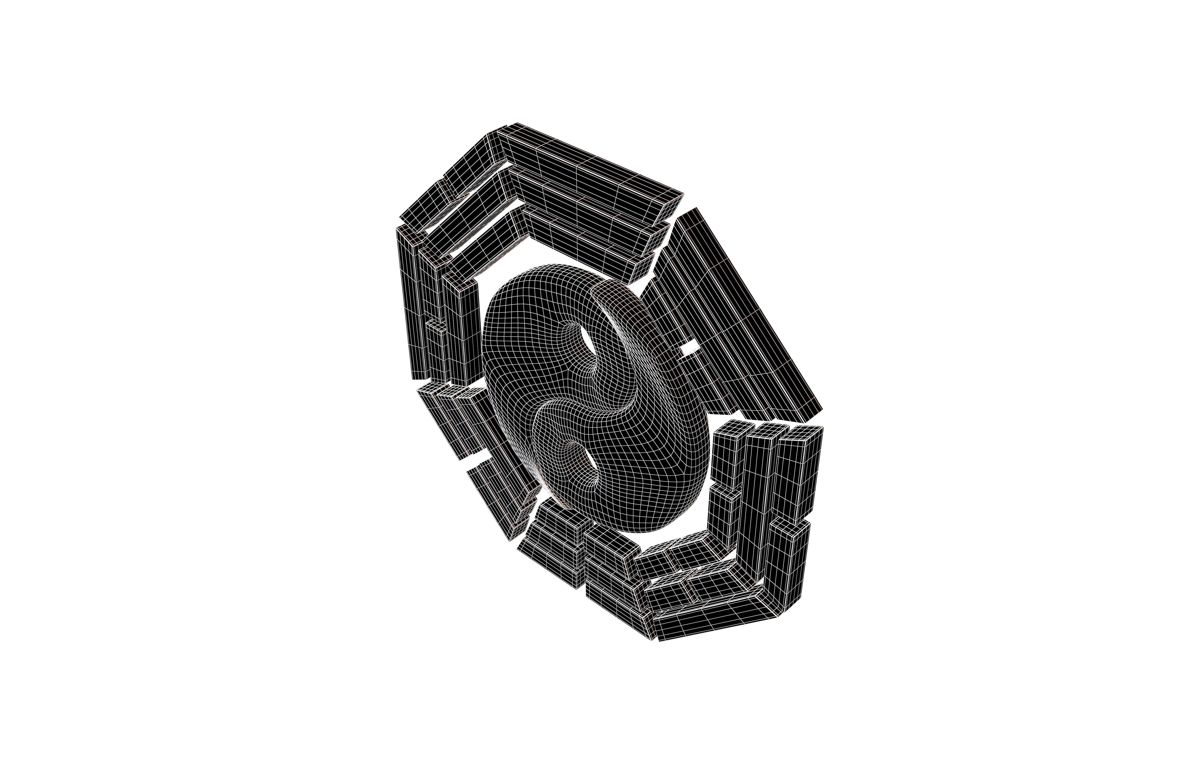 Taiji Bagua v1 003 Low-poly 3D model_11