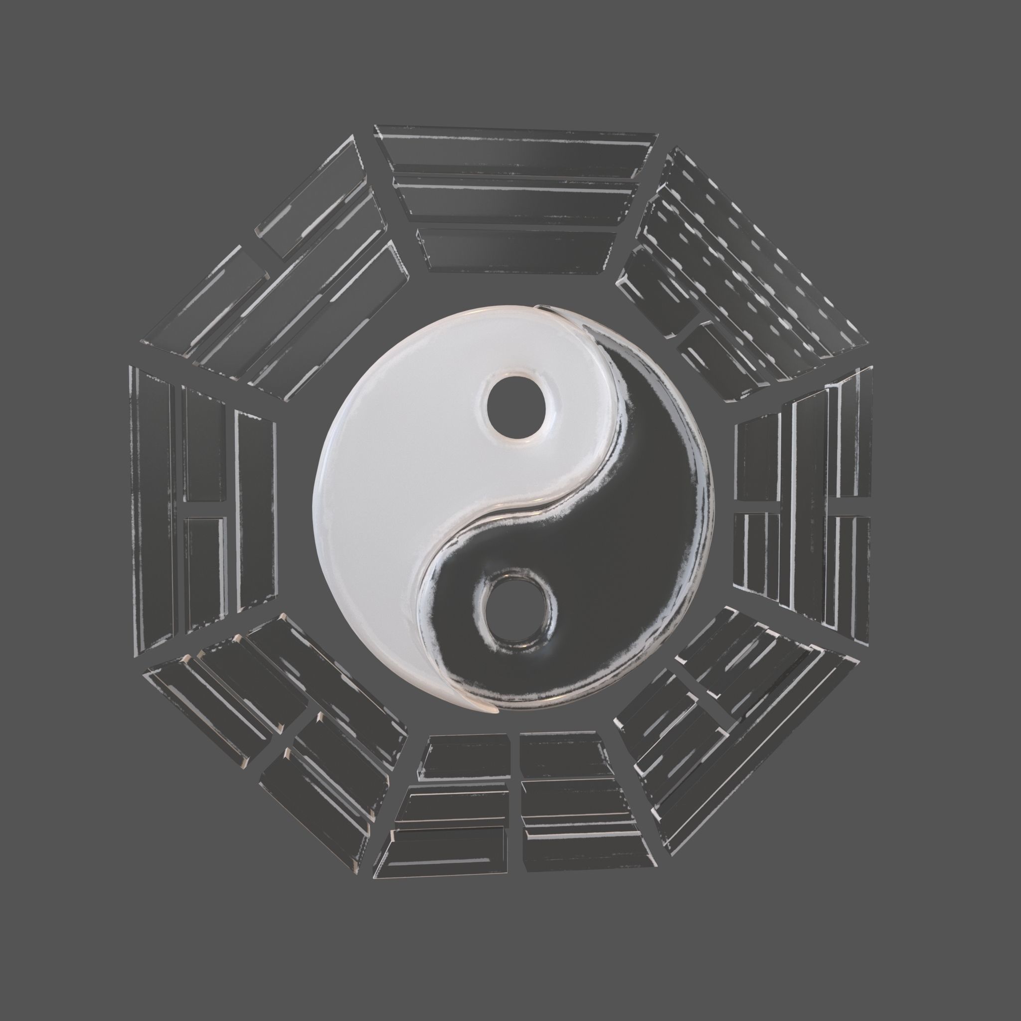 Taiji Bagua v1 003 Low-poly 3D model_7