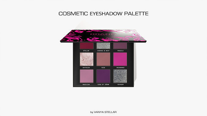 Cosmetic Eyeshadow Palette 3D model