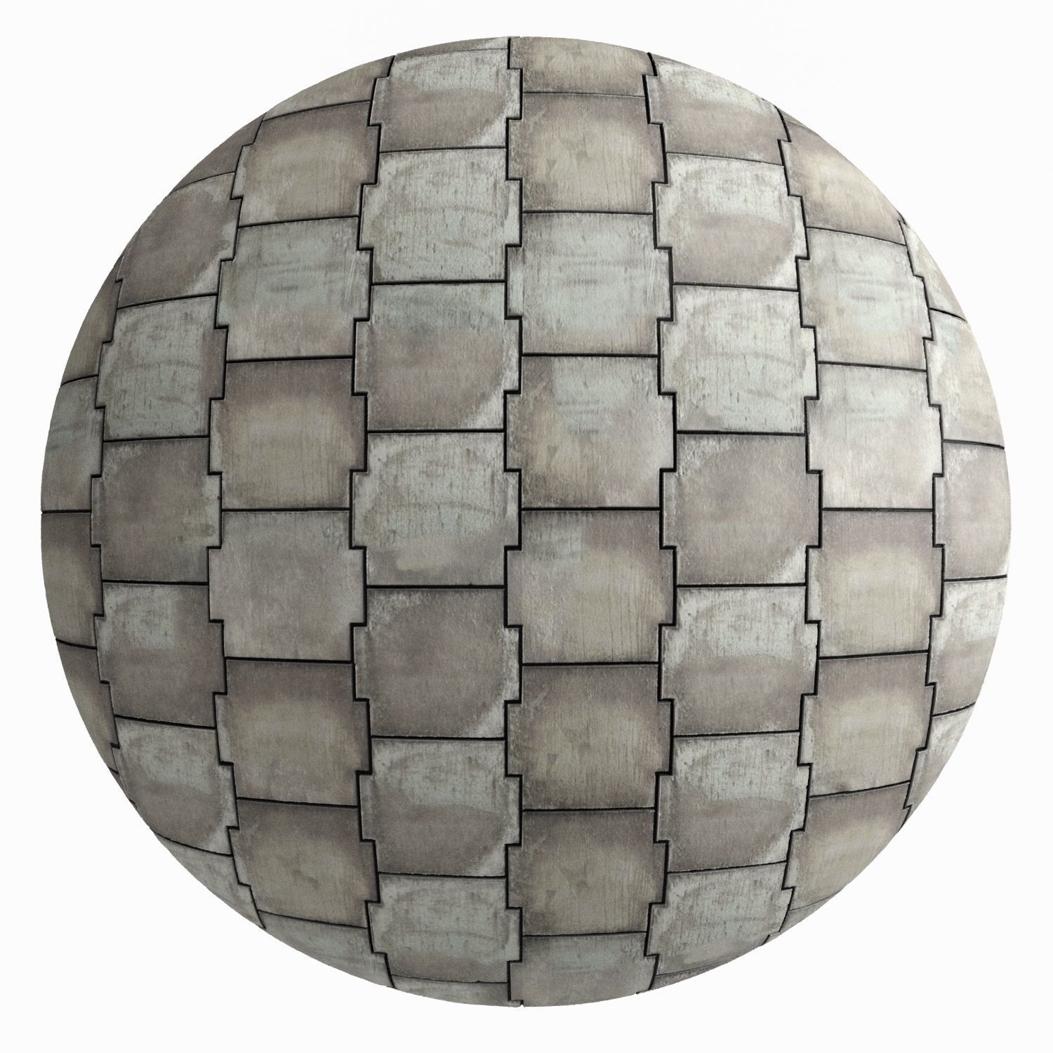 Tile Materials 29- Concrete Plates Pbr 4k Sbsar 3D model_3