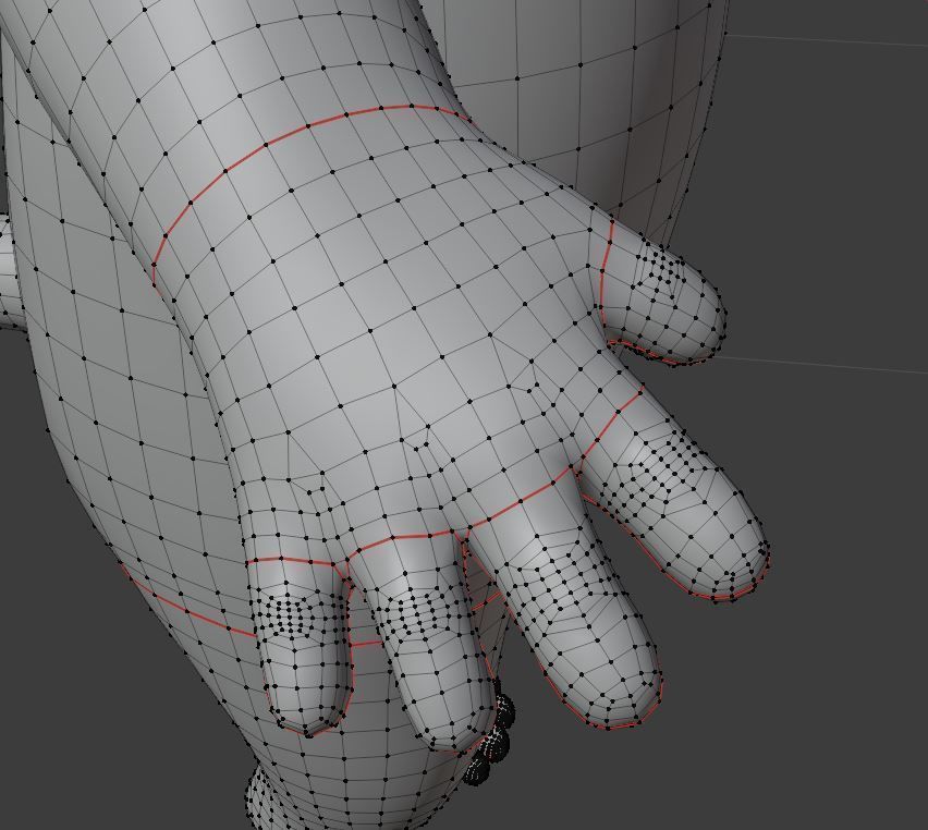 Cartoon cat Low-poly 3D model_16