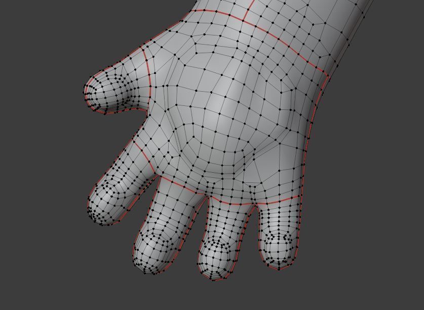 Cartoon cat Low-poly 3D model_15