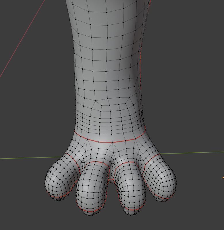 Cartoon cat Low-poly 3D model_17