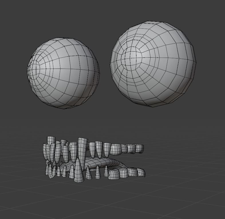 Cartoon cat Low-poly 3D model_20