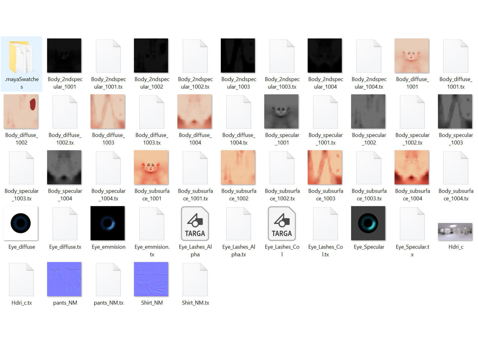 Cartoon Woman 3D model Rigged 3D model_28