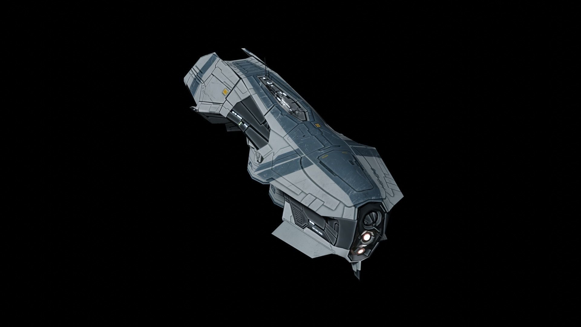 Asteroid Miner Game Asset 3D model_2