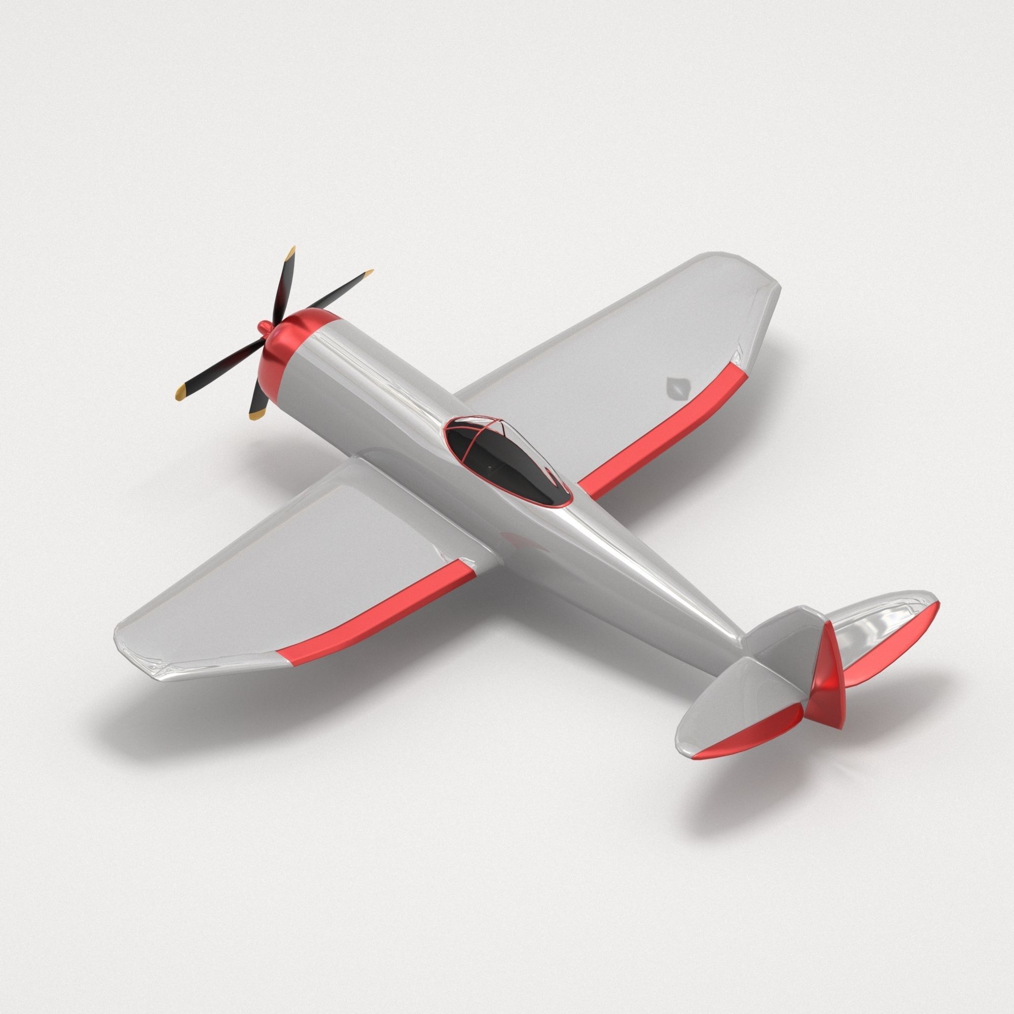 Thunderbold P-47 Aircraft 3D model_2