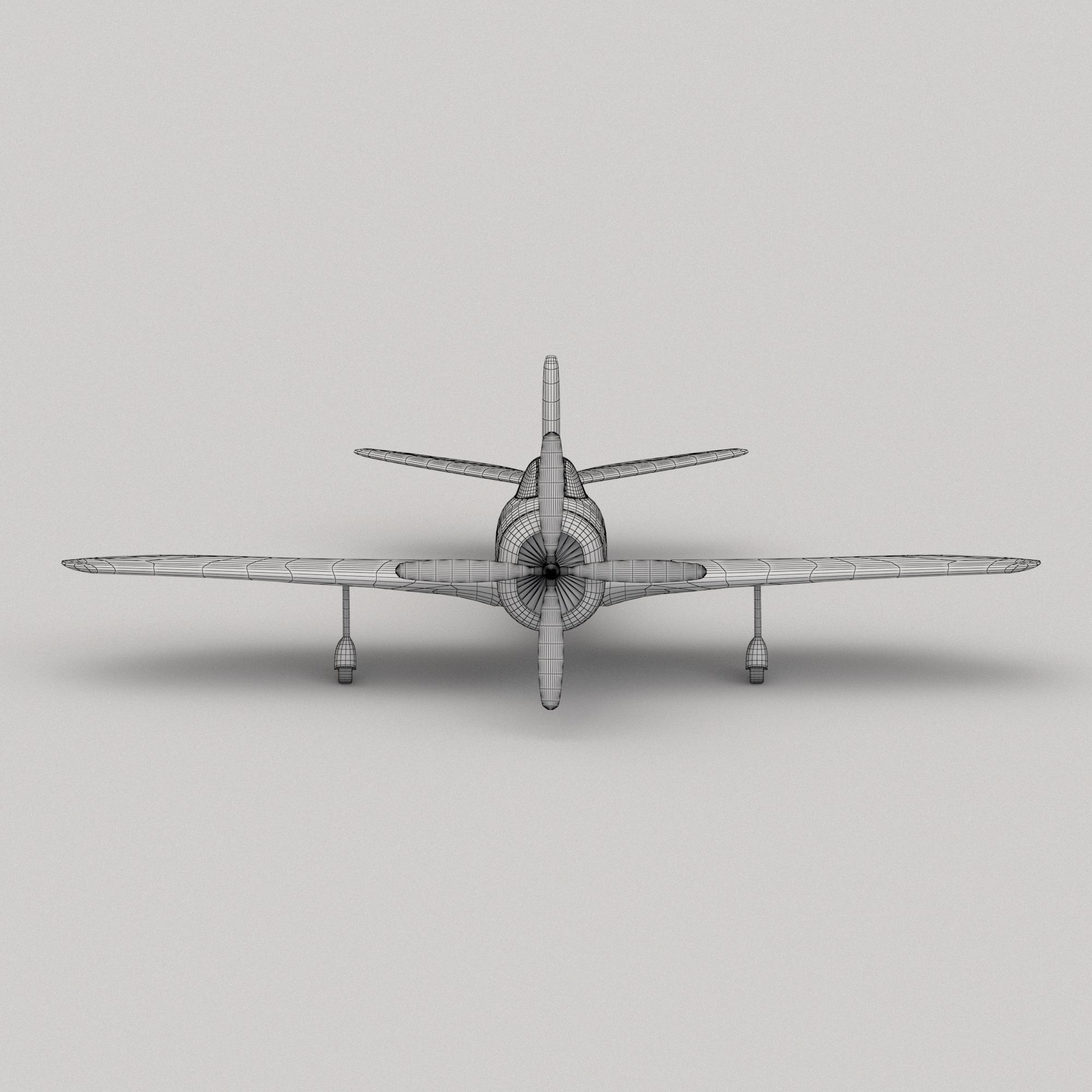 Thunderbold P-47 Aircraft 3D model_6
