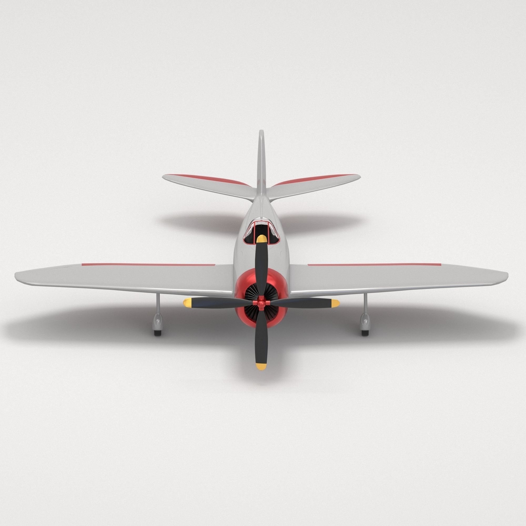 Thunderbold P-47 Aircraft 3D model_4