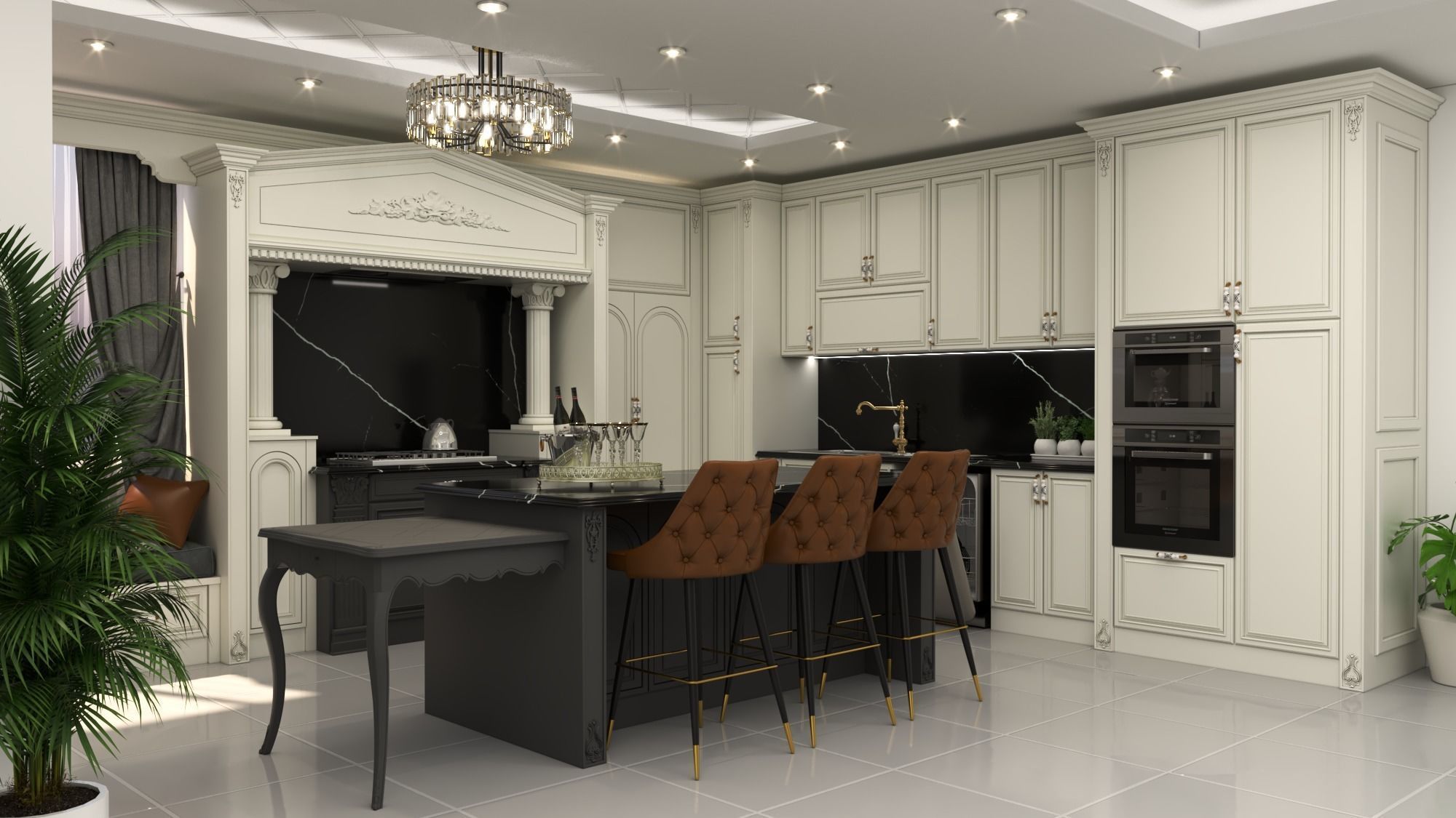 classic kitchen 3D model_3