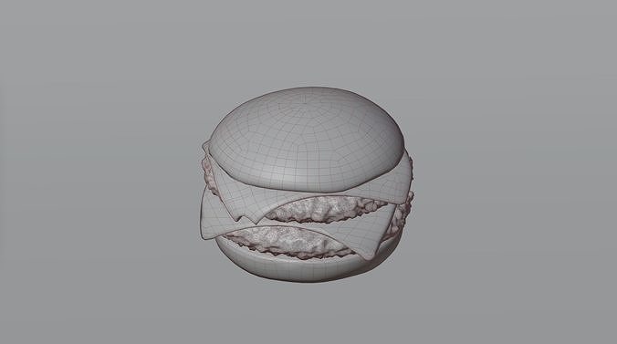 Burger hamburger 3D model