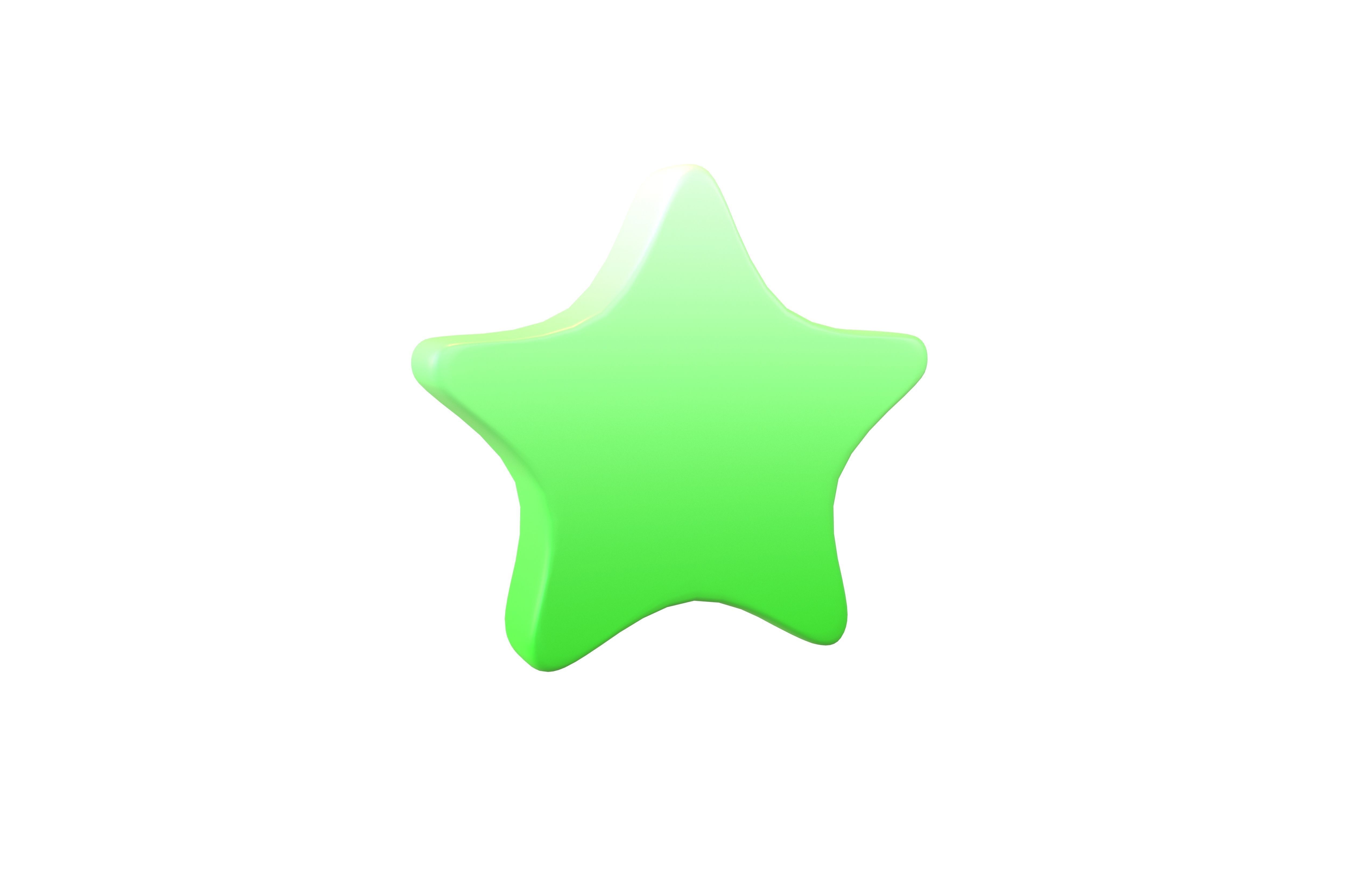 Star Emoji v2 002 Low-poly 3D model_1