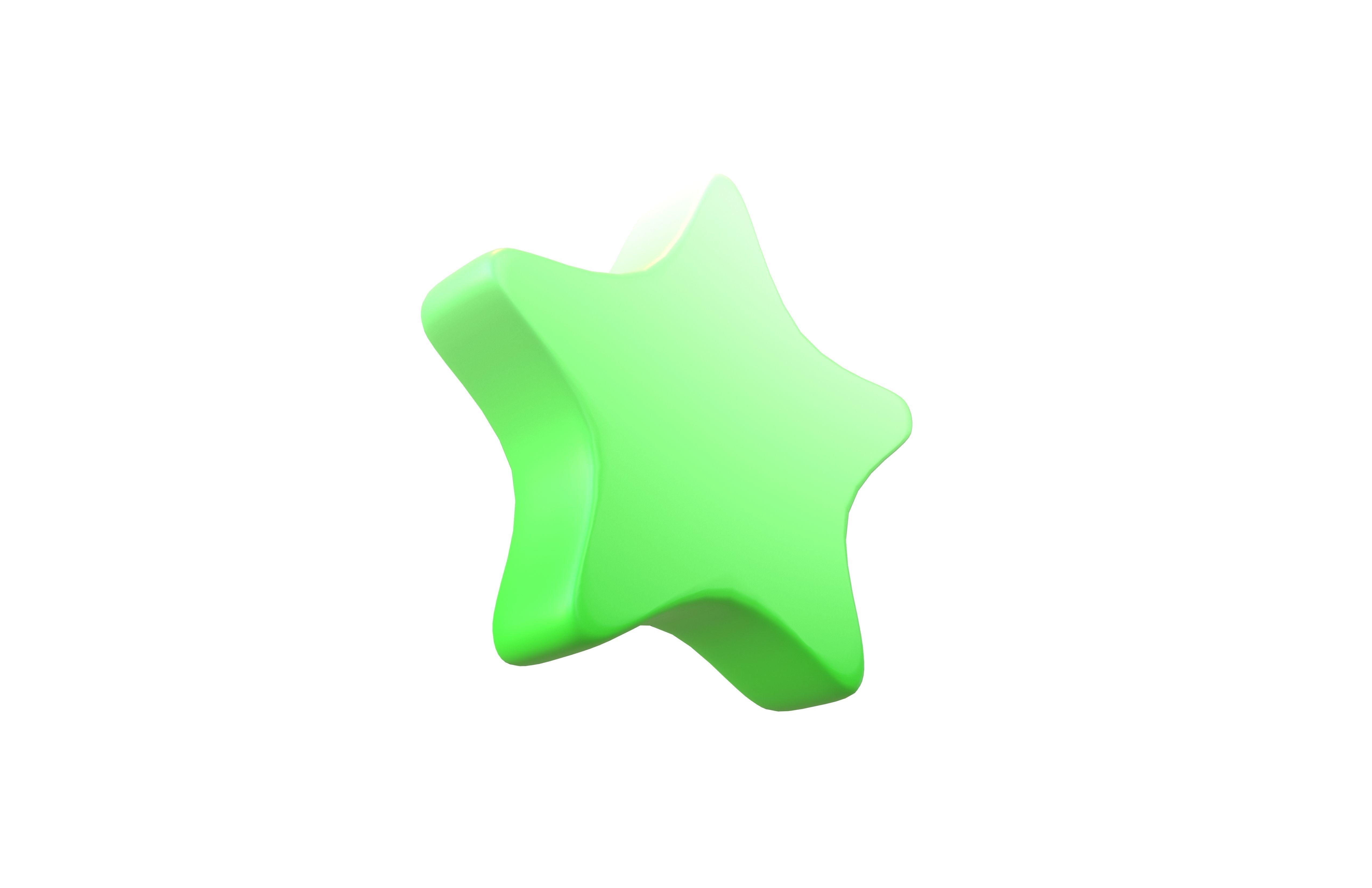 Star Emoji v2 002 Low-poly 3D model_3