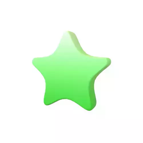 Star Emoji v2 002 Low-poly 3D model