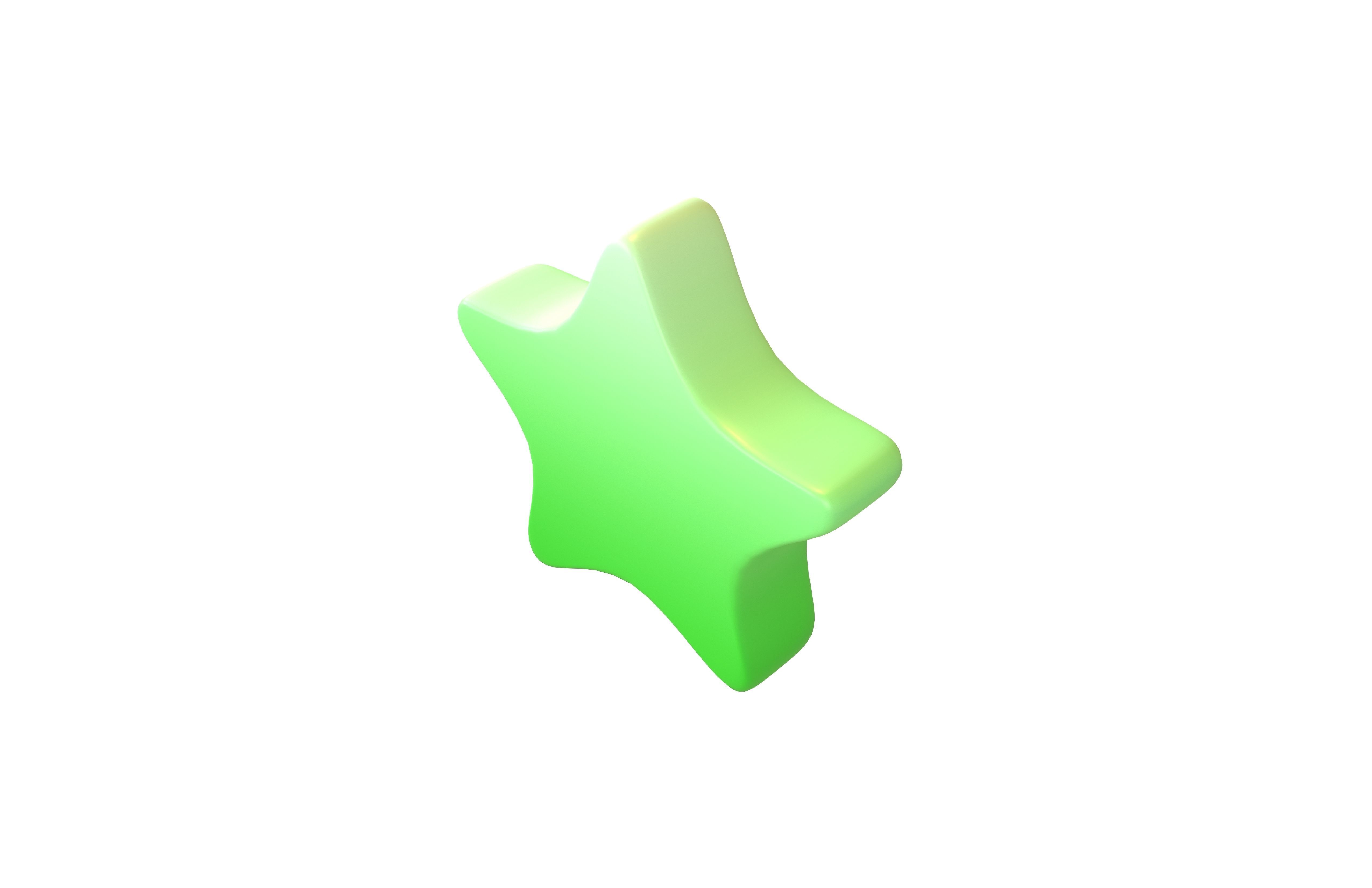 Star Emoji v2 002 Low-poly 3D model_2
